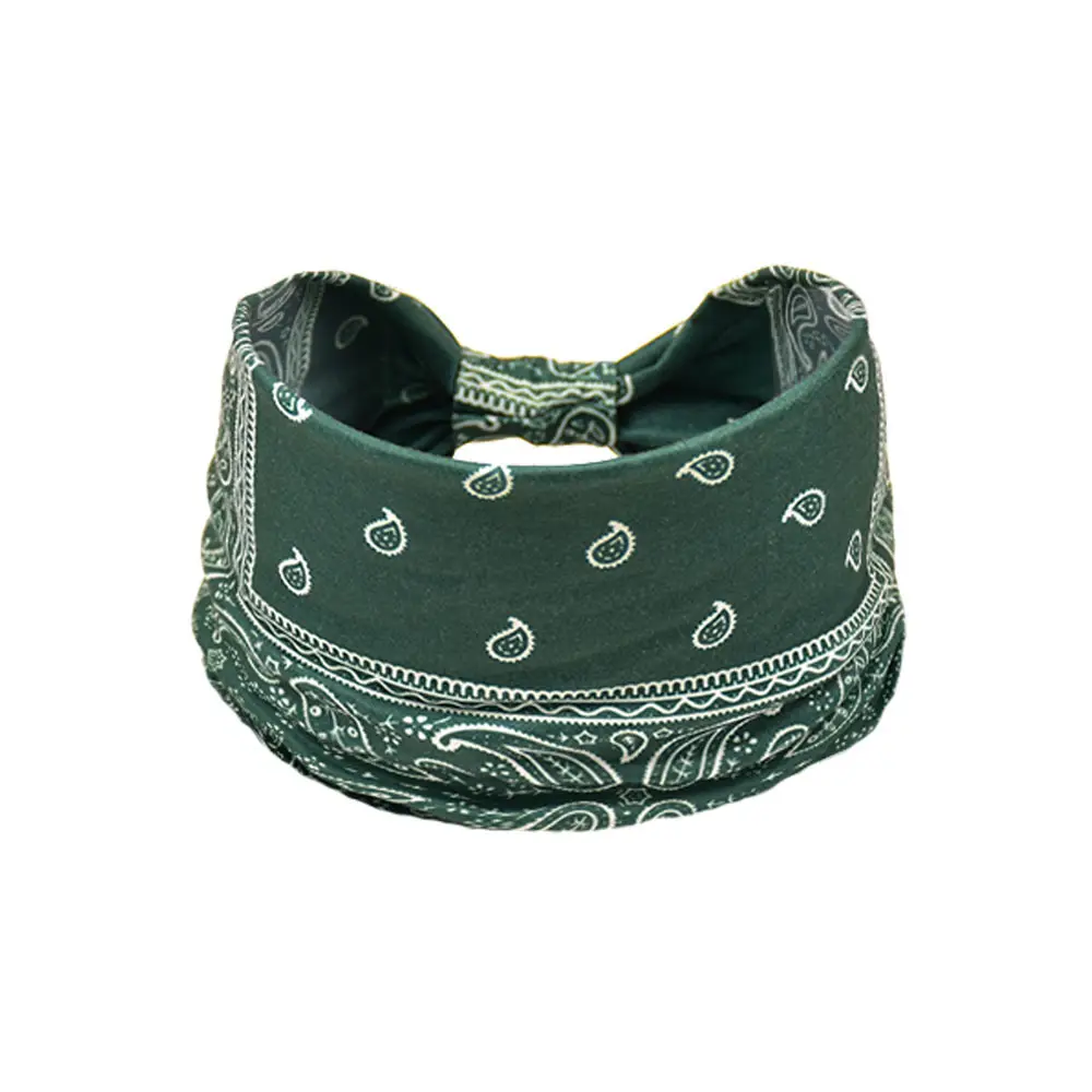 Women's Cotton Bohemian Hair Band with Colorful Design - Image 29