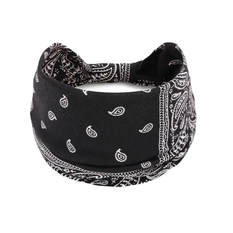 Women's Cotton Bohemian Hair Band with Colorful Design - Image 3