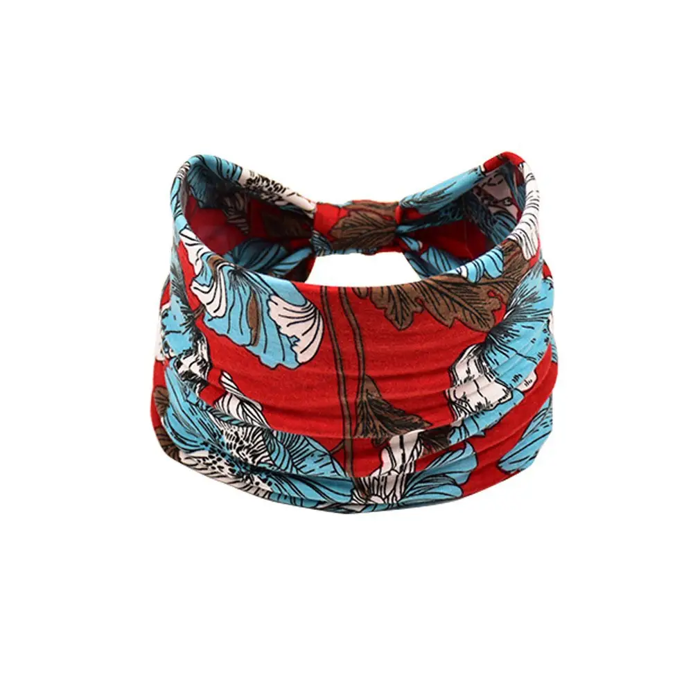 Women's Cotton Bohemian Hair Band with Colorful Design - Image 30