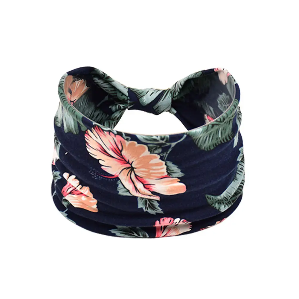 Women's Cotton Bohemian Hair Band with Colorful Design - Image 31