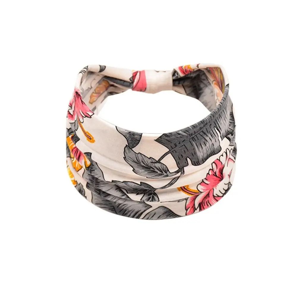 Women's Cotton Bohemian Hair Band with Colorful Design - Image 32