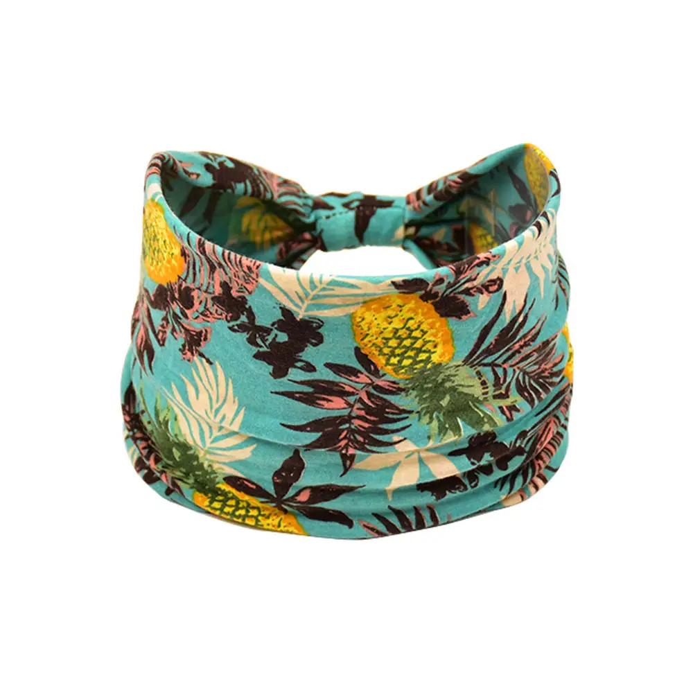 Women's Cotton Bohemian Hair Band with Colorful Design - Image 35