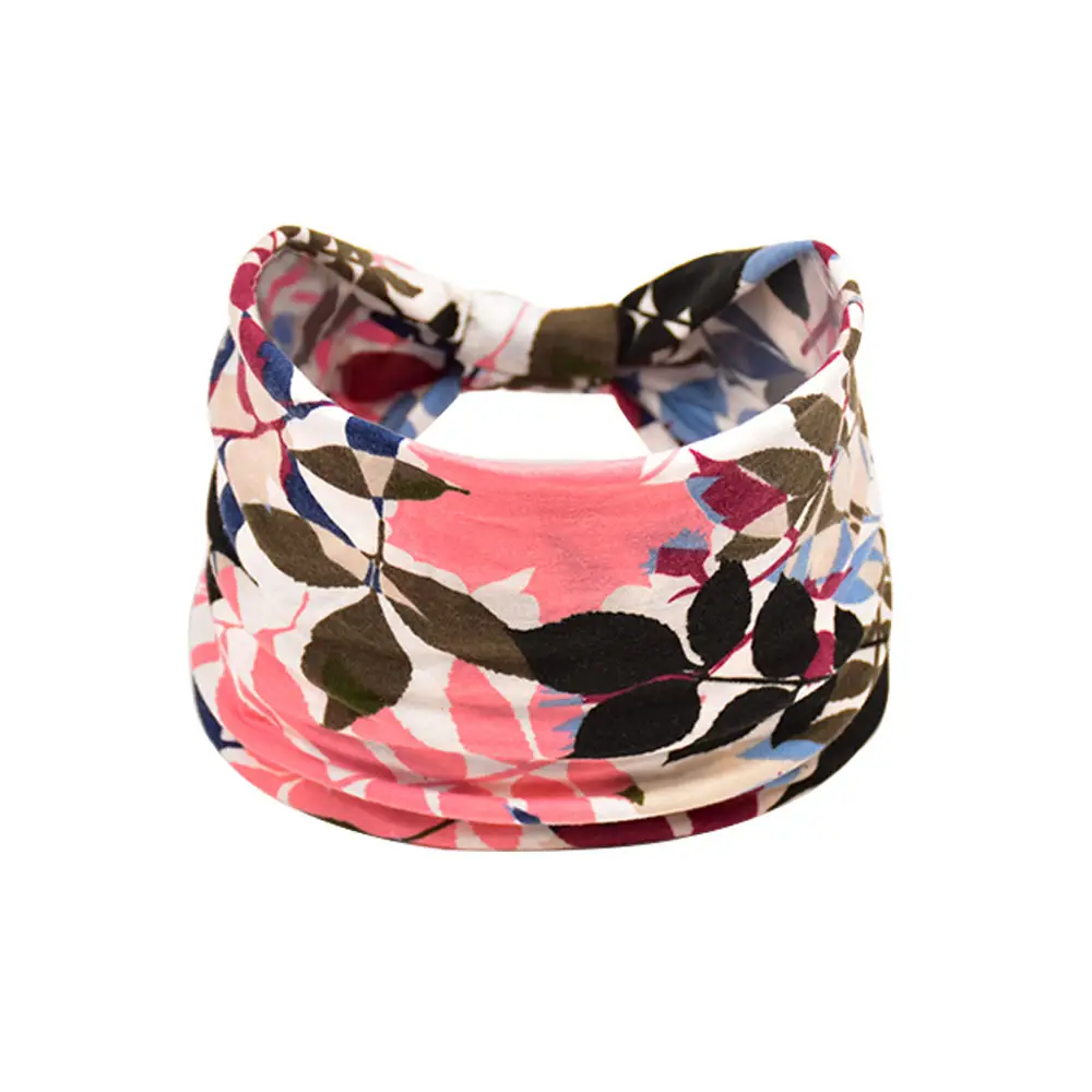 Women's Cotton Bohemian Hair Band with Colorful Design - Image 36