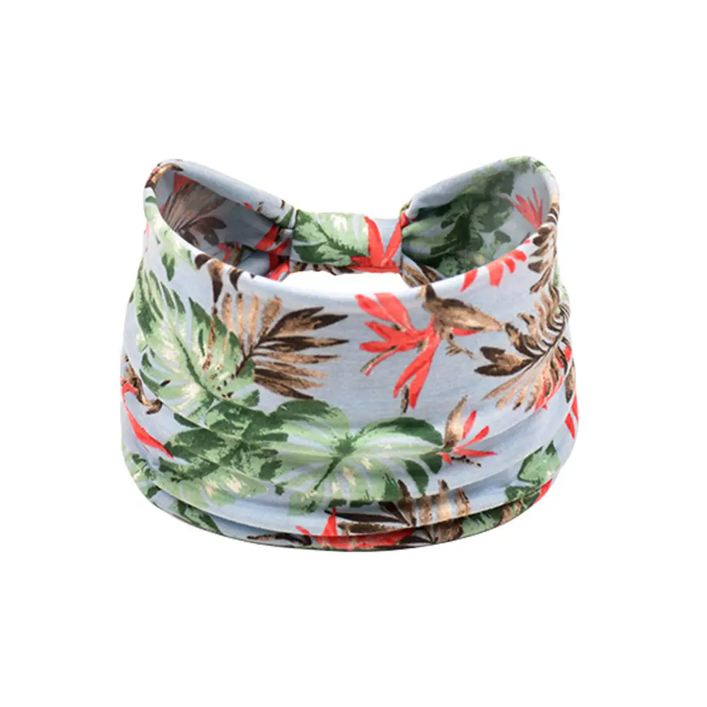 Women's Cotton Bohemian Hair Band with Colorful Design - Image 37