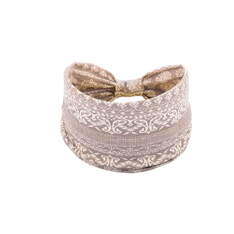 Women's Cotton Bohemian Hair Band with Colorful Design - Image 43