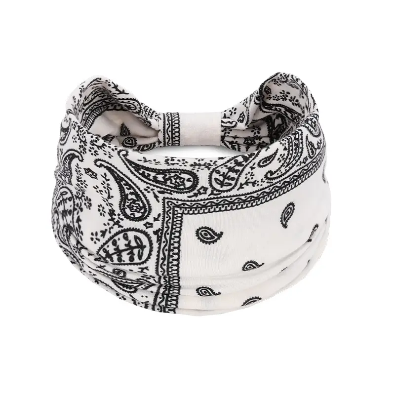Women's Cotton Bohemian Hair Band with Colorful Design - Image 5