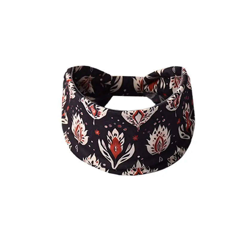Women's Cotton Bohemian Hair Band with Colorful Design - Image 61