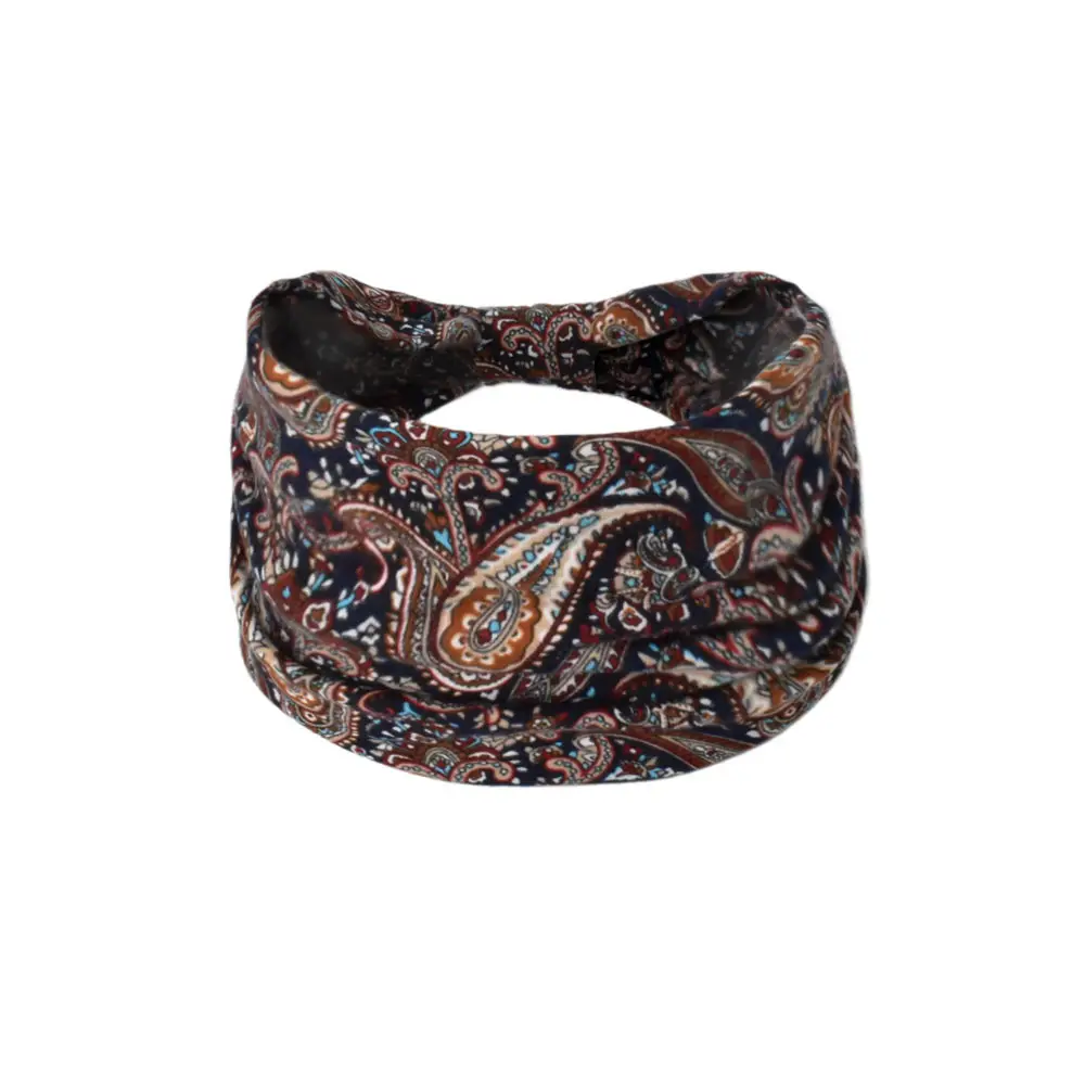 Women's Cotton Bohemian Hair Band with Colorful Design - Image 64