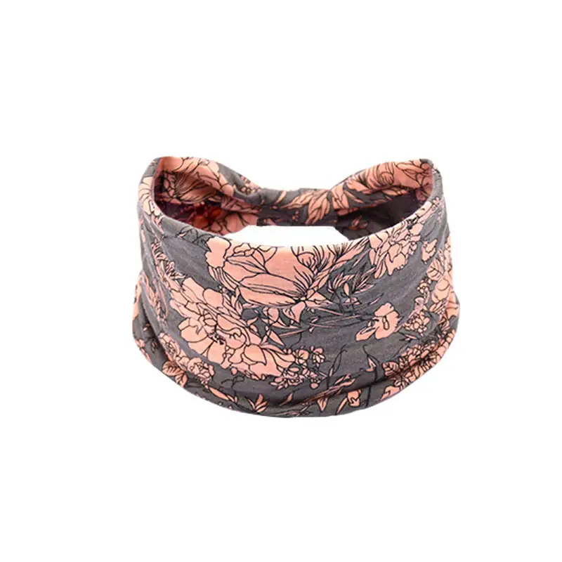 Women's Cotton Bohemian Hair Band with Colorful Design - Image 67