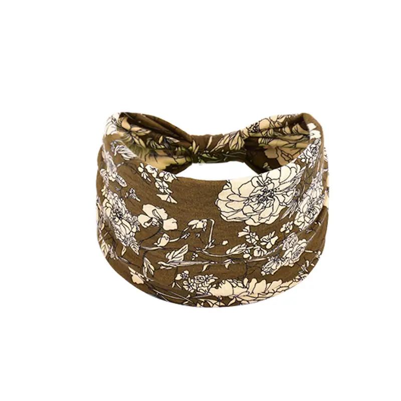 Women's Cotton Bohemian Hair Band with Colorful Design - Image 69