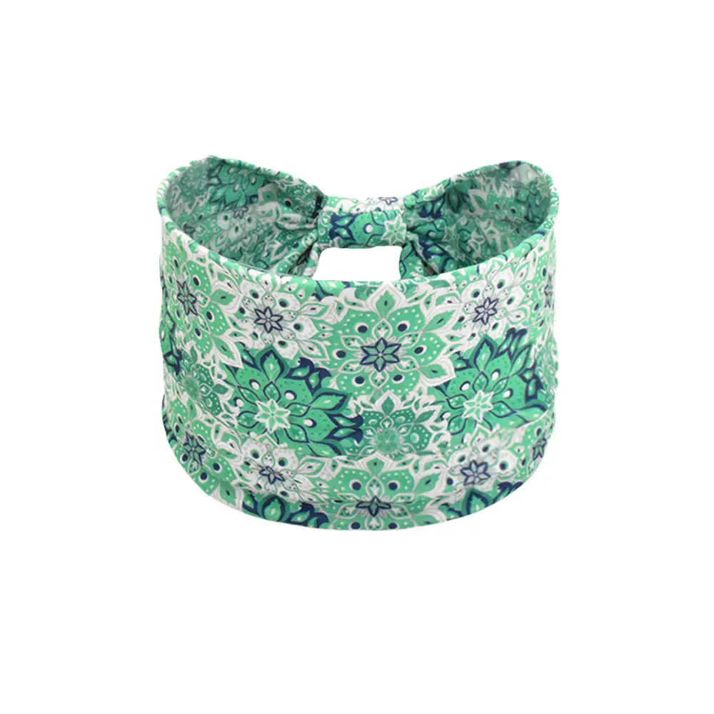 Women's Cotton Bohemian Hair Band with Colorful Design - Image 71