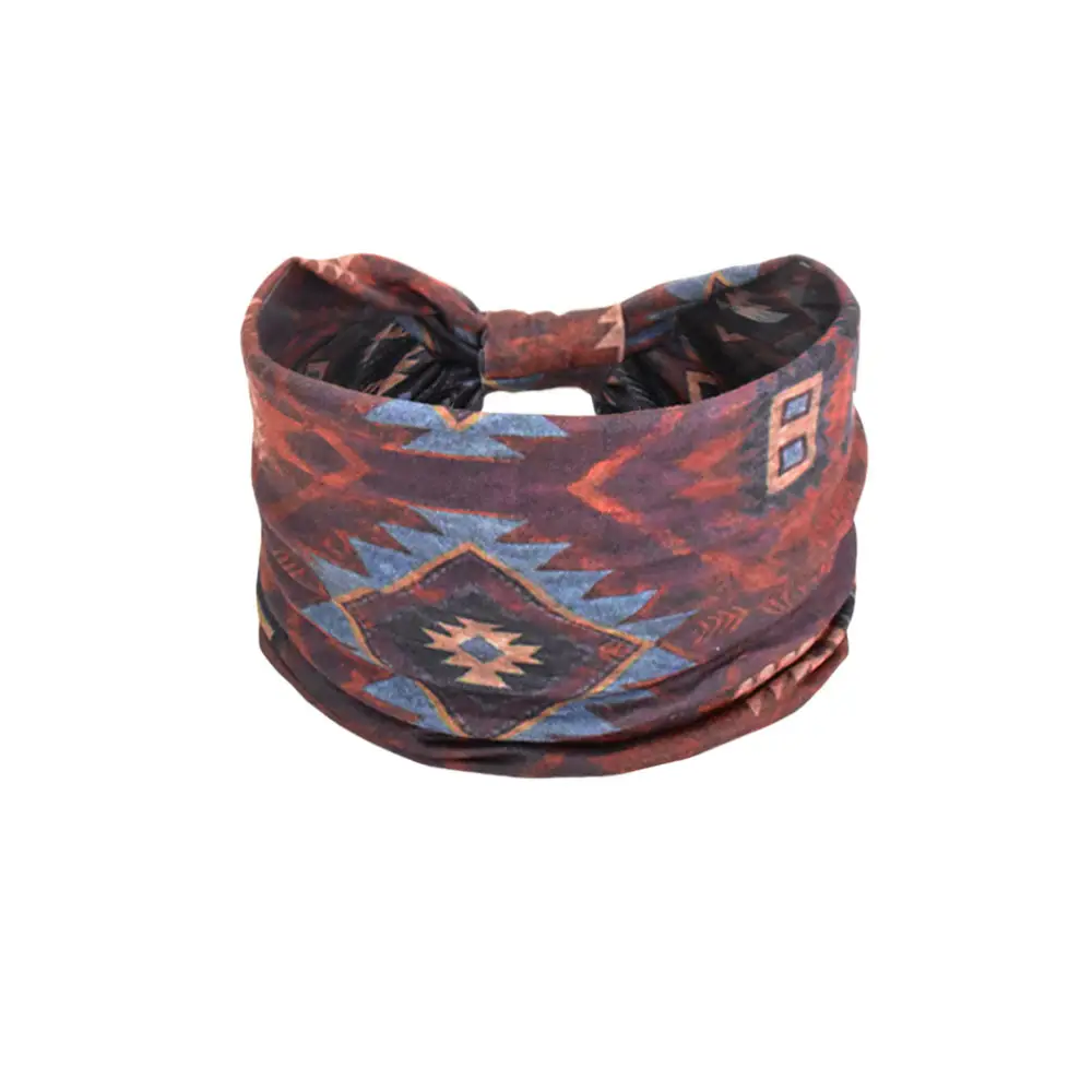 Women's Cotton Bohemian Hair Band with Colorful Design - Image 75