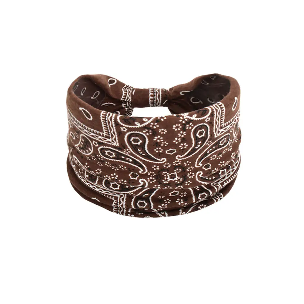 Women's Cotton Bohemian Hair Band with Colorful Design - Image 79
