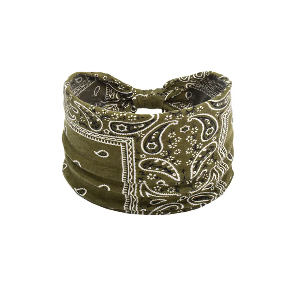 Women's Cotton Bohemian Hair Band with Colorful Design - Image 80