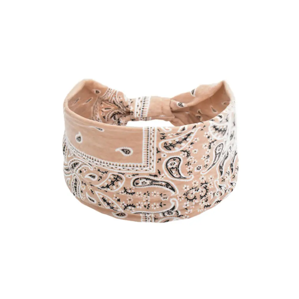 Women's Cotton Bohemian Hair Band with Colorful Design - Image 81