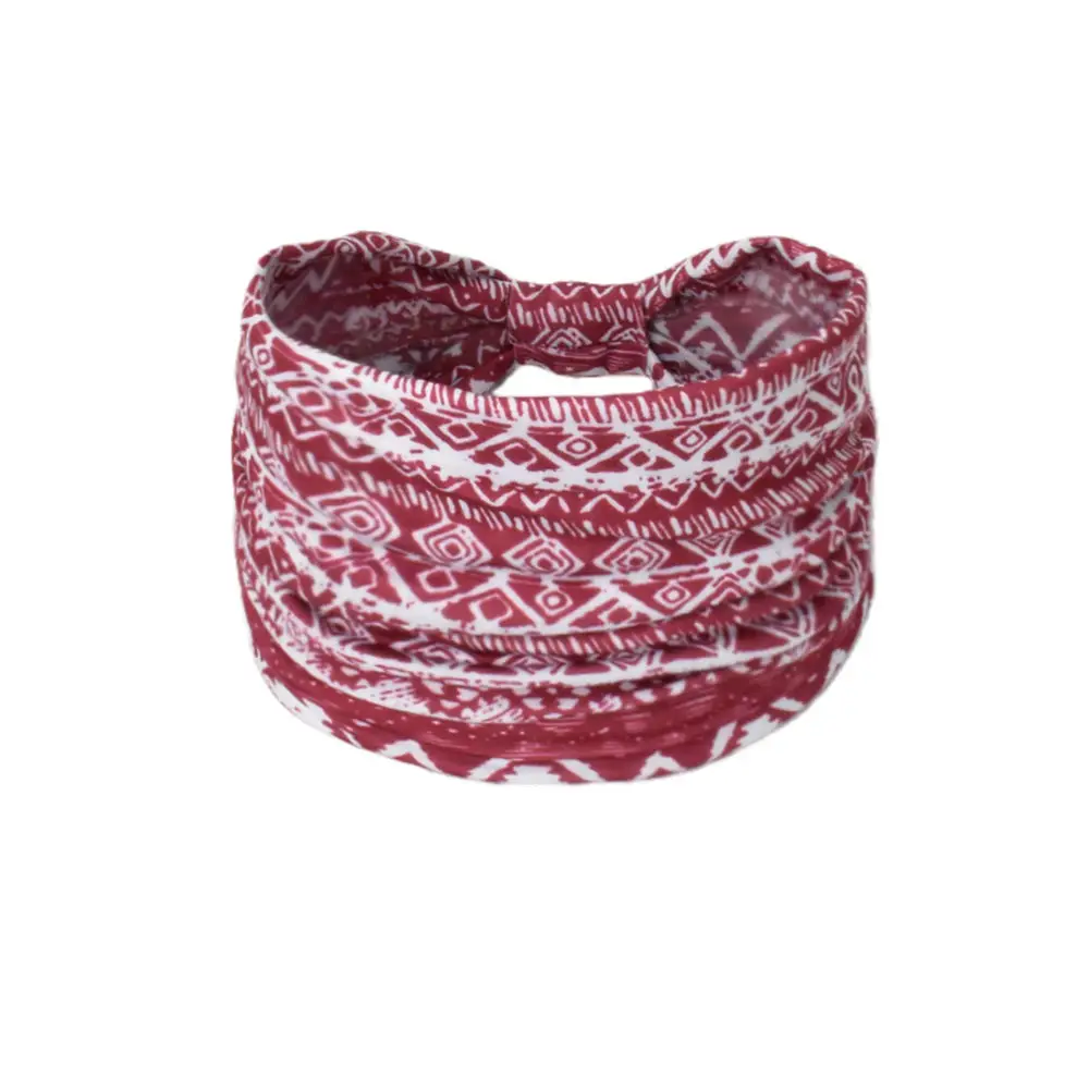 Women's Cotton Bohemian Hair Band with Colorful Design - Image 84