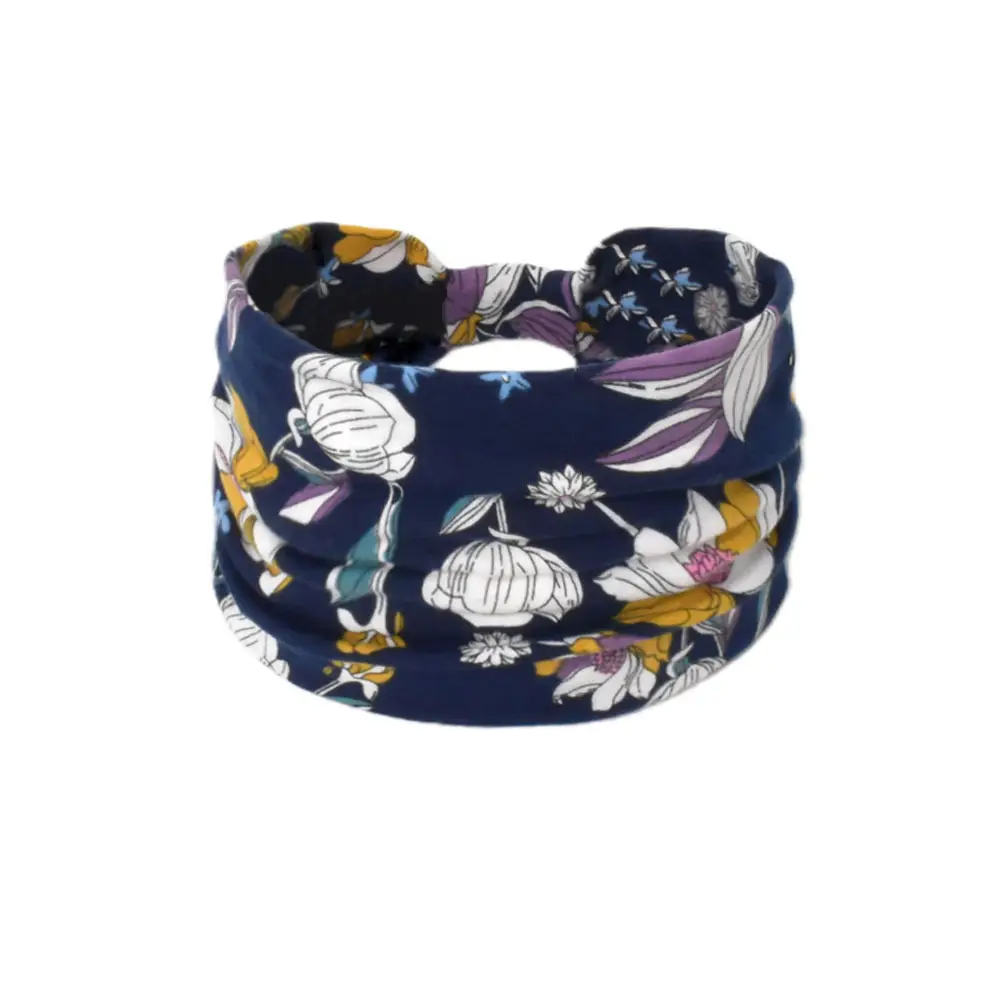 Women's Cotton Bohemian Hair Band with Colorful Design - Image 9