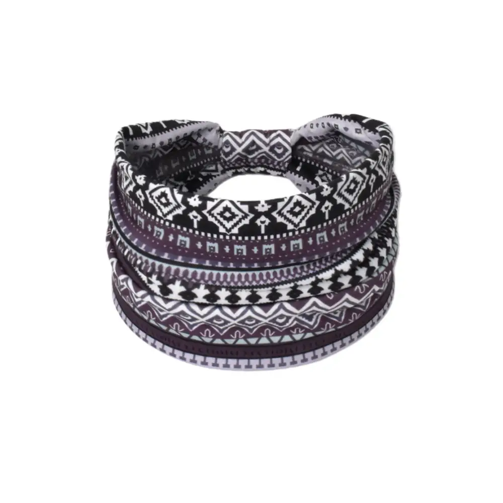 Women's Cotton Bohemian Hair Band with Colorful Design - Image 94