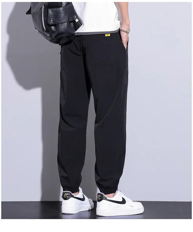 Men Grey Thin Jogger Pants Casual Loose Fit — feature 18