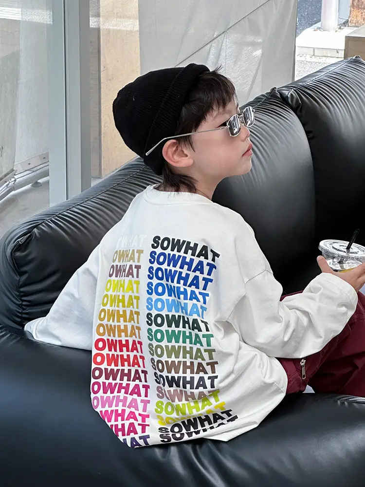 Boys T-Shirt Korean Style Loose Fit 2026 - Image 2