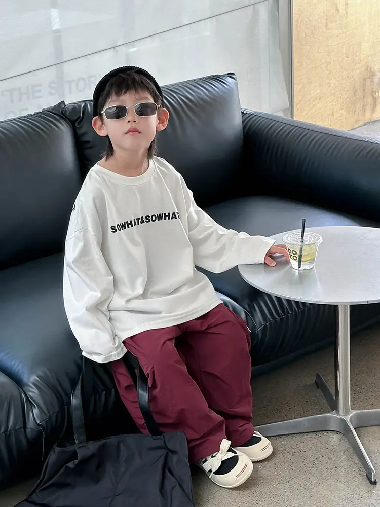 Boys T-Shirt Korean Style Loose Fit 2026 - Image 3