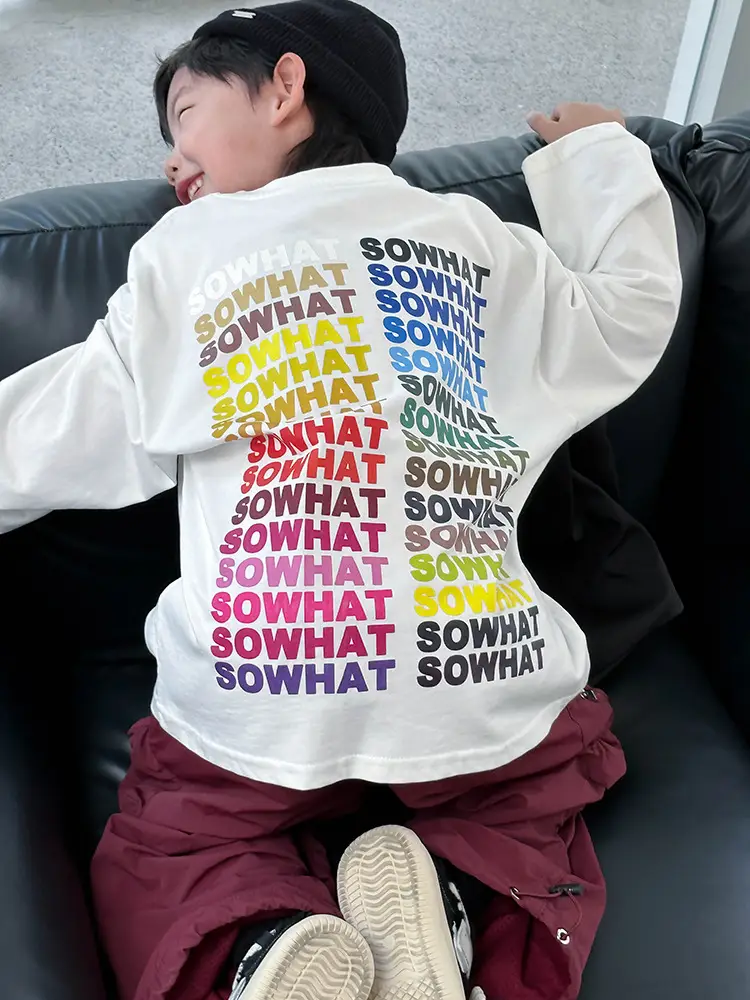 Boys T-Shirt Korean Style Loose Fit 2026 - Image 4