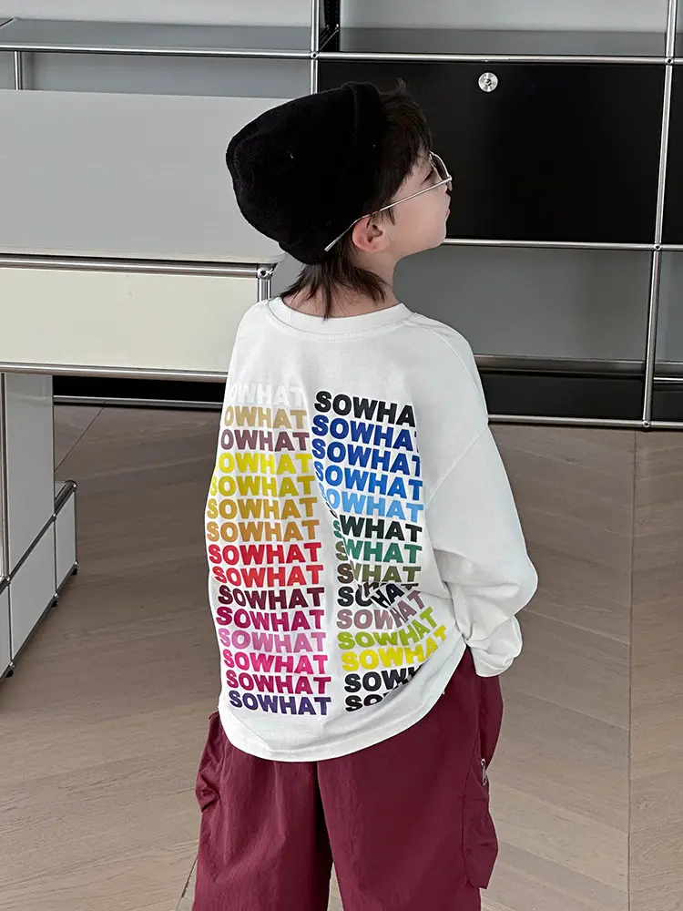 Boys T-Shirt Korean Style Loose Fit 2026 - Image 5