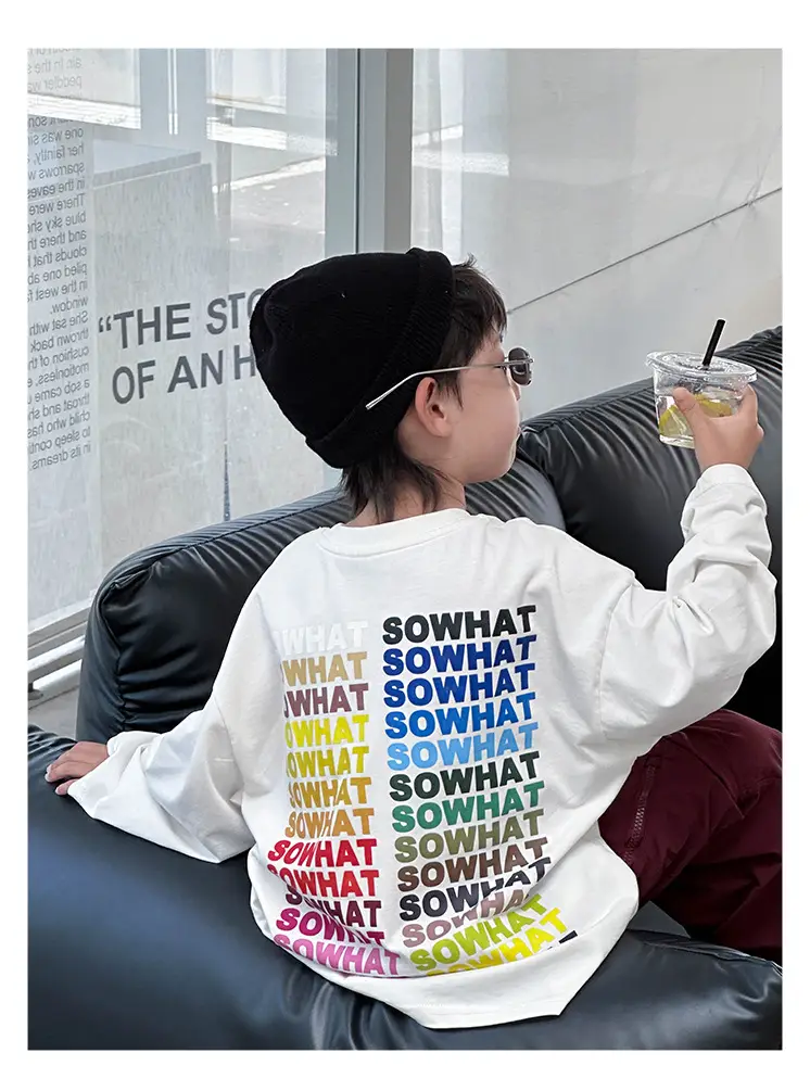 Boys T-Shirt Korean Style Loose Fit 2026 — feature 1