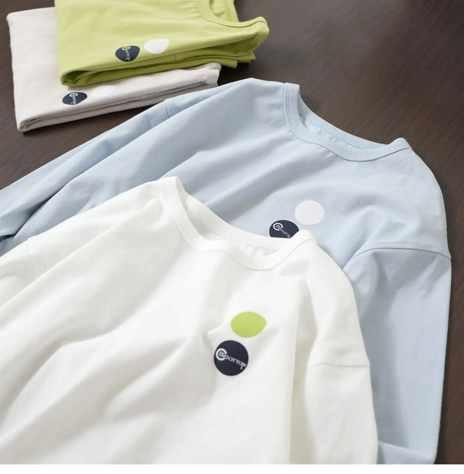 170 Middle Large Boys Girls Cotton Long Sleeve Shirt — feature 3