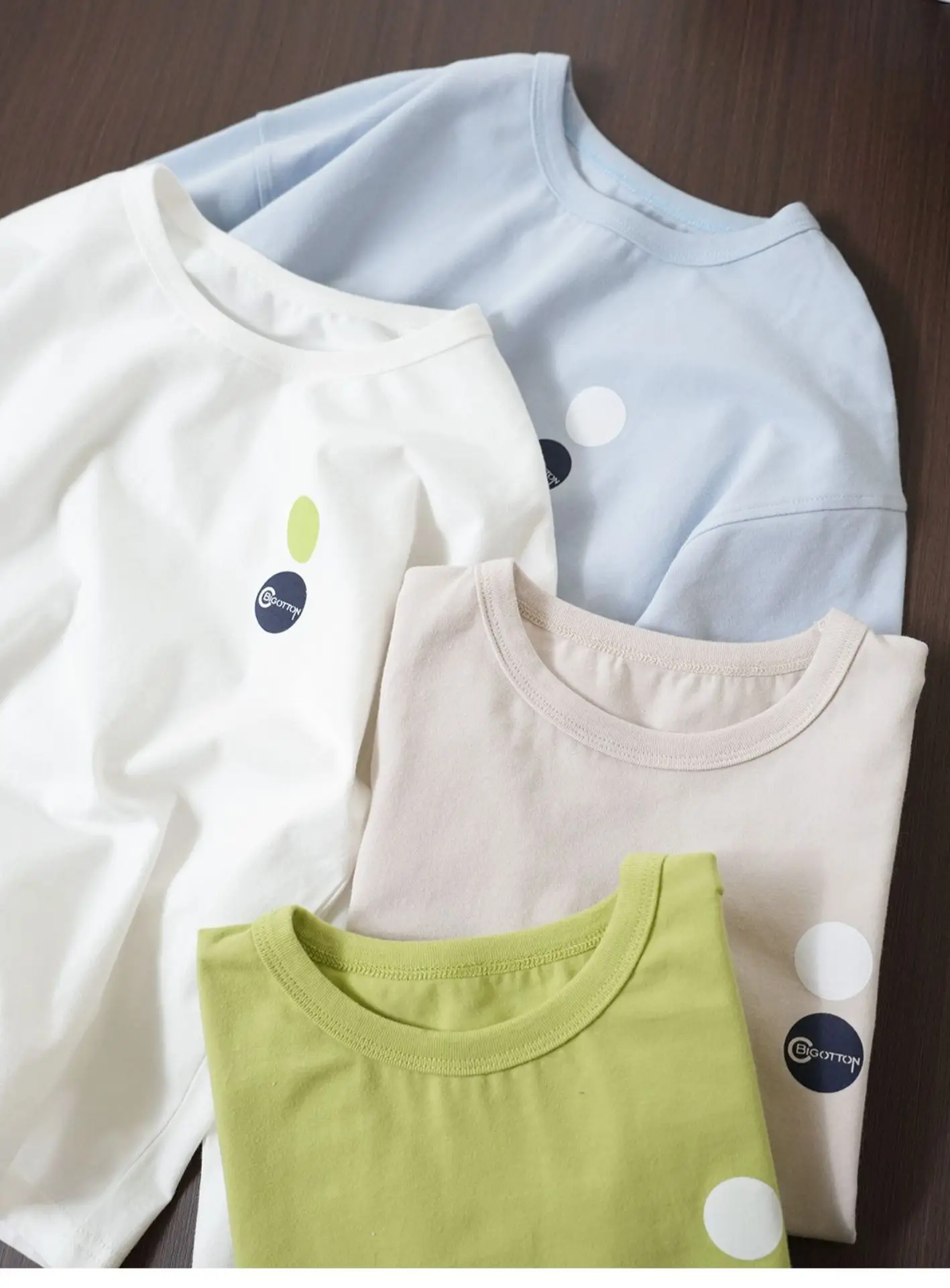 170 Middle Large Boys Girls Cotton Long Sleeve Shirt — feature 4