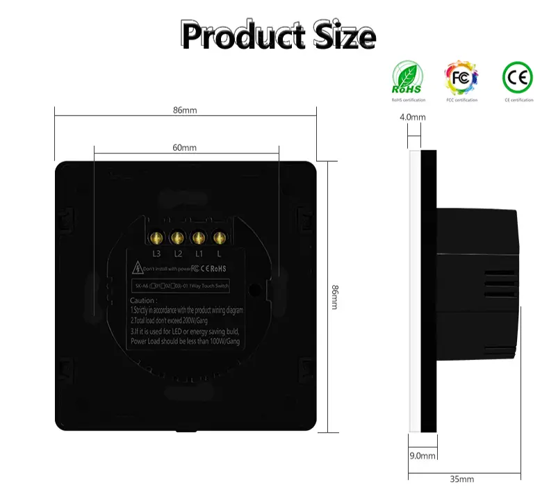 Tuya Wifi Smart Switch Touch Switch Smart Wall Switch Electrician In-Stock Smart Socket — feature 15