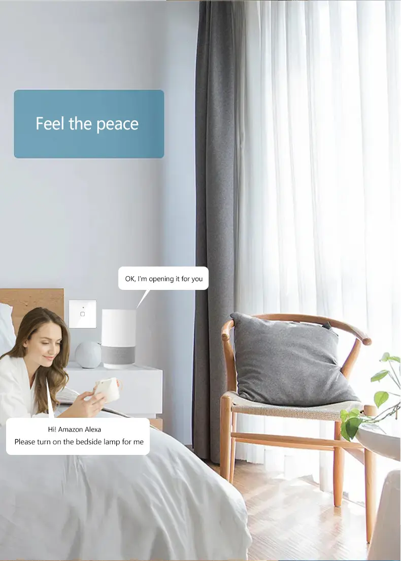 Tuya Wifi Smart Switch Touch Switch Smart Wall Switch Electrician In-Stock Smart Socket — feature 5