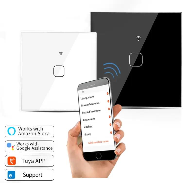 Tuya Wifi Smart Switch Touch Switch Smart Wall Switch Electrician In-Stock Smart Socket — feature 9