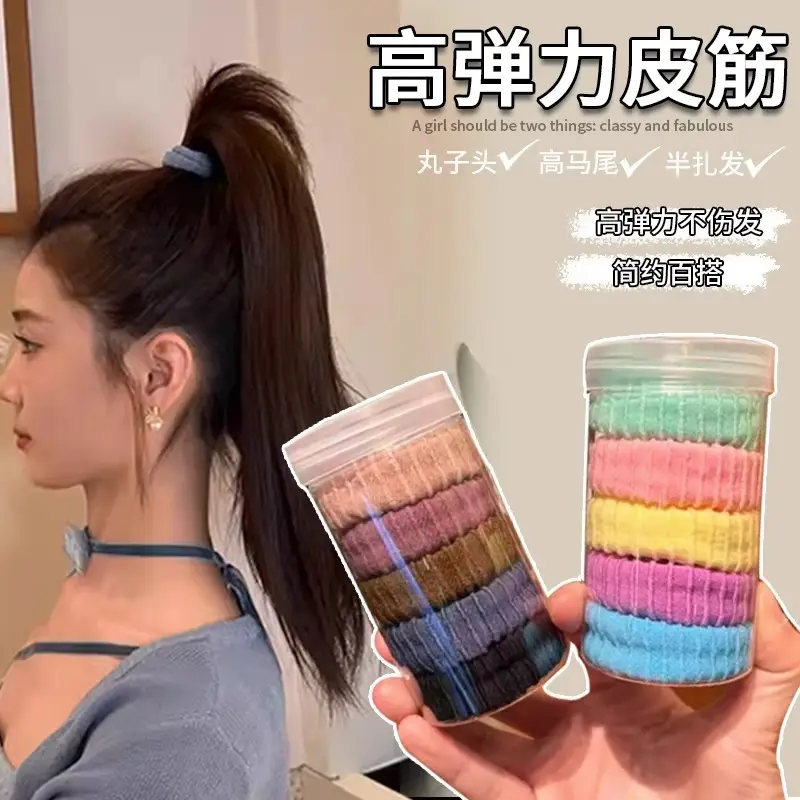 2024 Women's High Elastic Hair Ties Thick Wide Rubber Band — feature 2
