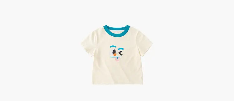 Dudu Baby T-Shirt Summer Cartoon Boys Cream Blue — feature 11