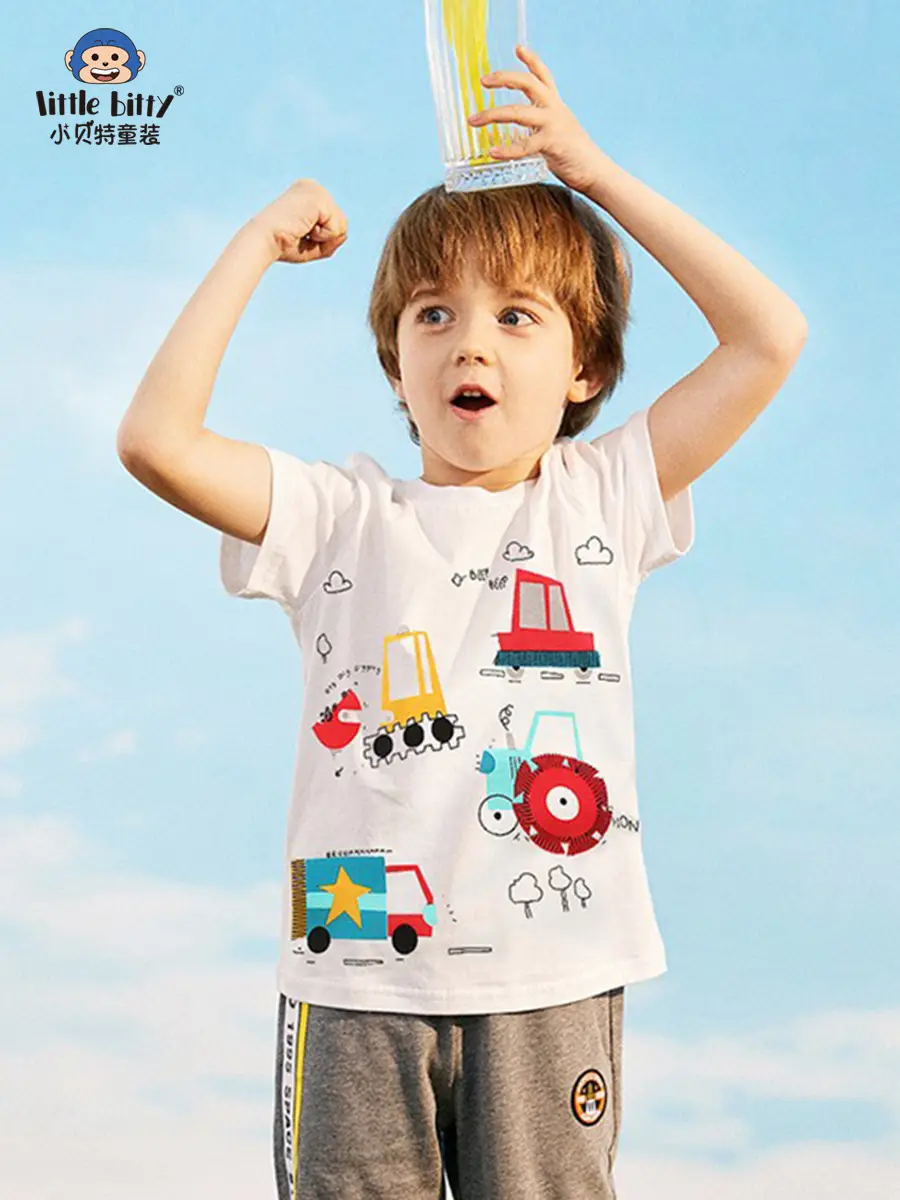 Yellow T-Shirt for Boys with T-Rex on Bike Design - Image 10
