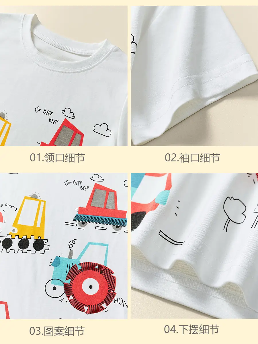 Yellow T-Shirt for Boys with T-Rex on Bike Design - Image 14