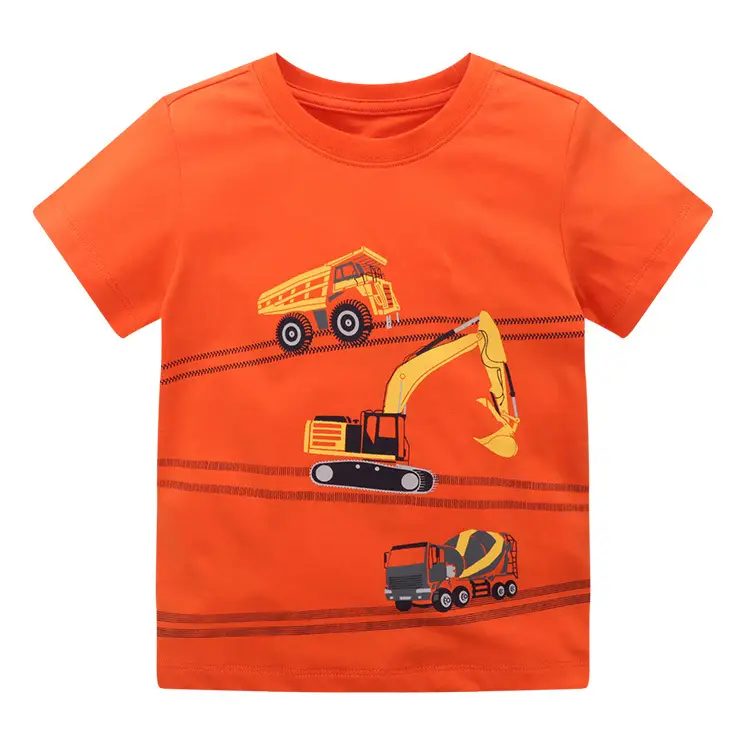 Yellow T-Shirt for Boys with T-Rex on Bike Design - Image 5