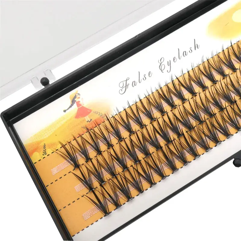 20D Cross-Border False Eyelashes 60 Clusters Hot Melt - Image 4