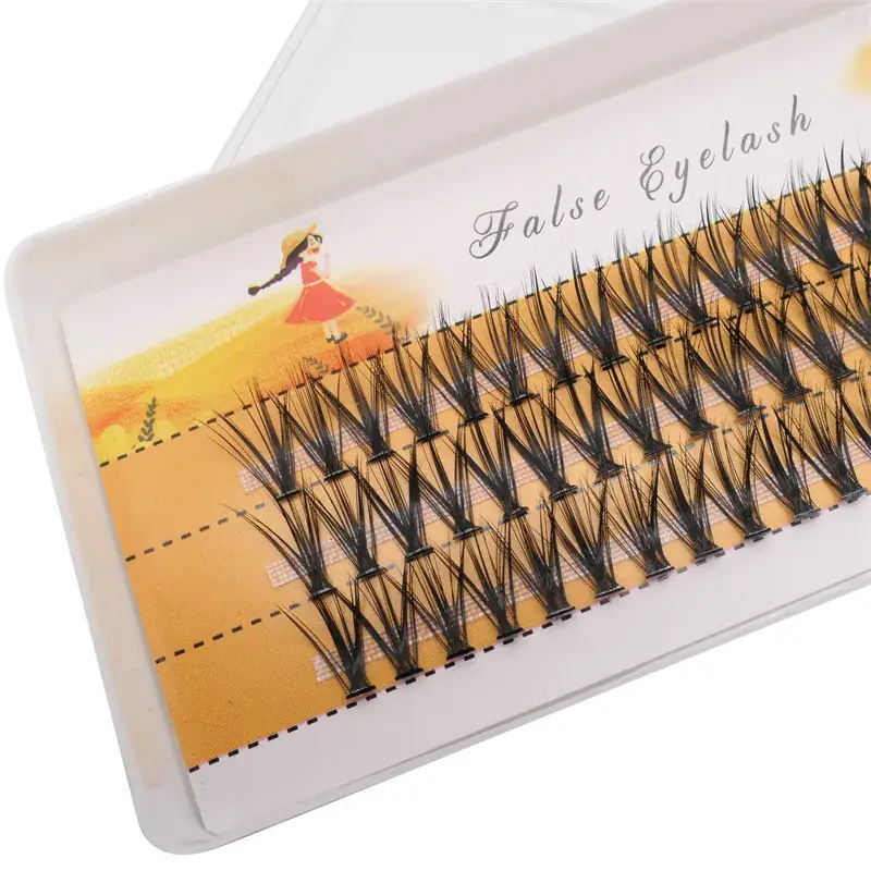 20D Cross-Border False Eyelashes 60 Clusters Hot Melt — feature 2