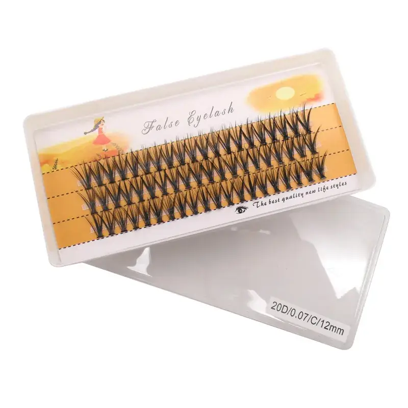 20D Cross-Border False Eyelashes 60 Clusters Hot Melt — feature 3