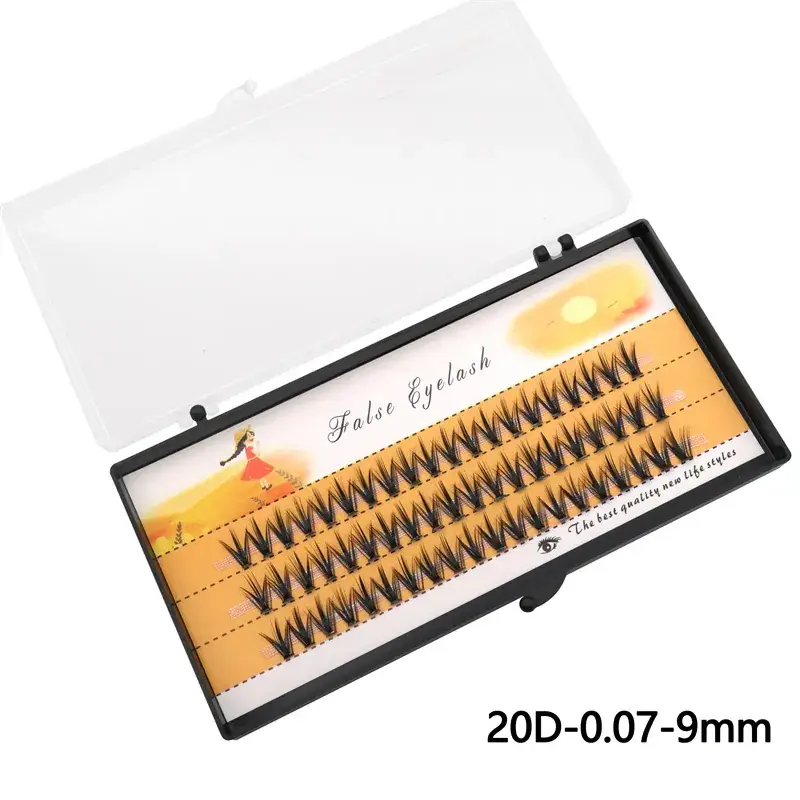 20D Cross-Border False Eyelashes 60 Clusters Hot Melt — feature 5