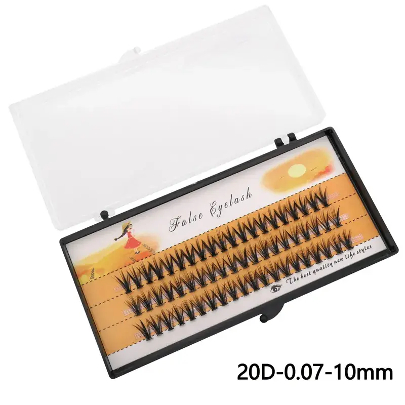 20D Cross-Border False Eyelashes 60 Clusters Hot Melt — feature 6