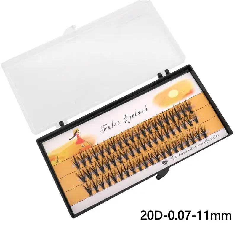 20D Cross-Border False Eyelashes 60 Clusters Hot Melt — feature 7