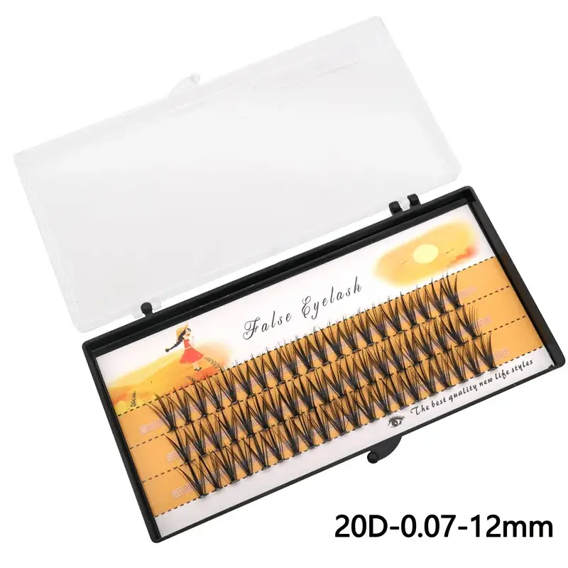 20D Cross-Border False Eyelashes 60 Clusters Hot Melt — feature 8