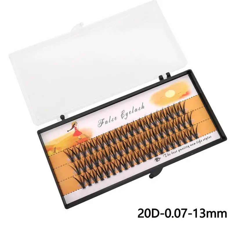 20D Cross-Border False Eyelashes 60 Clusters Hot Melt — feature 9