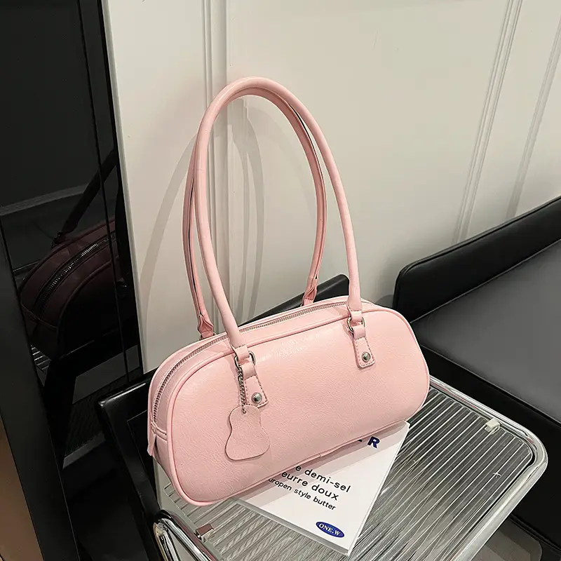 White Leather Shoulder Bag for Women 2024 - Image 3