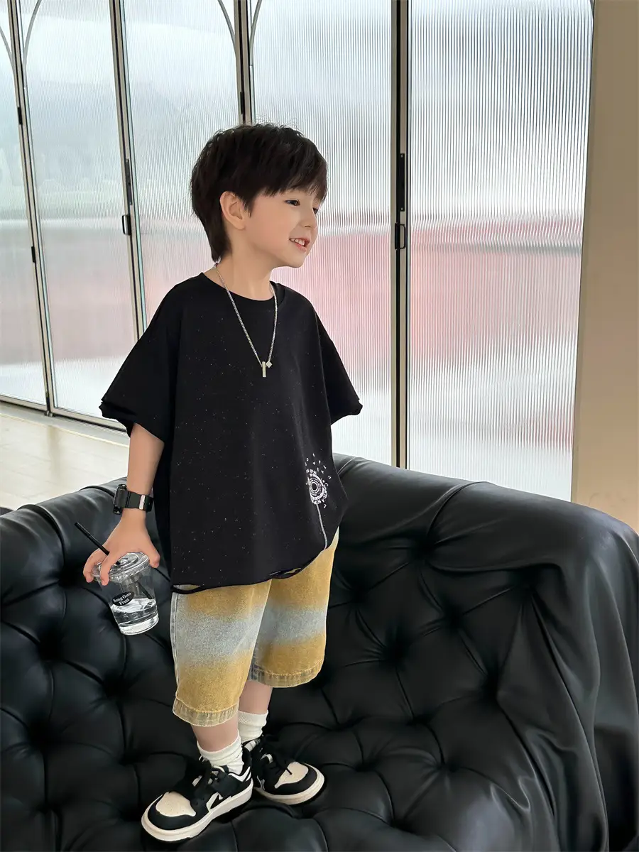 Boys White Short Sleeve T-Shirt Kids 2025 - Image 5