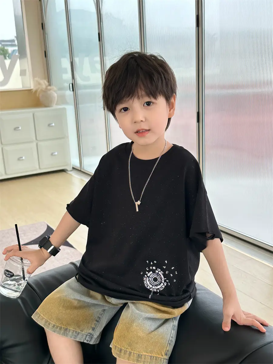 Boys White Short Sleeve T-Shirt Kids 2025 - Image 7