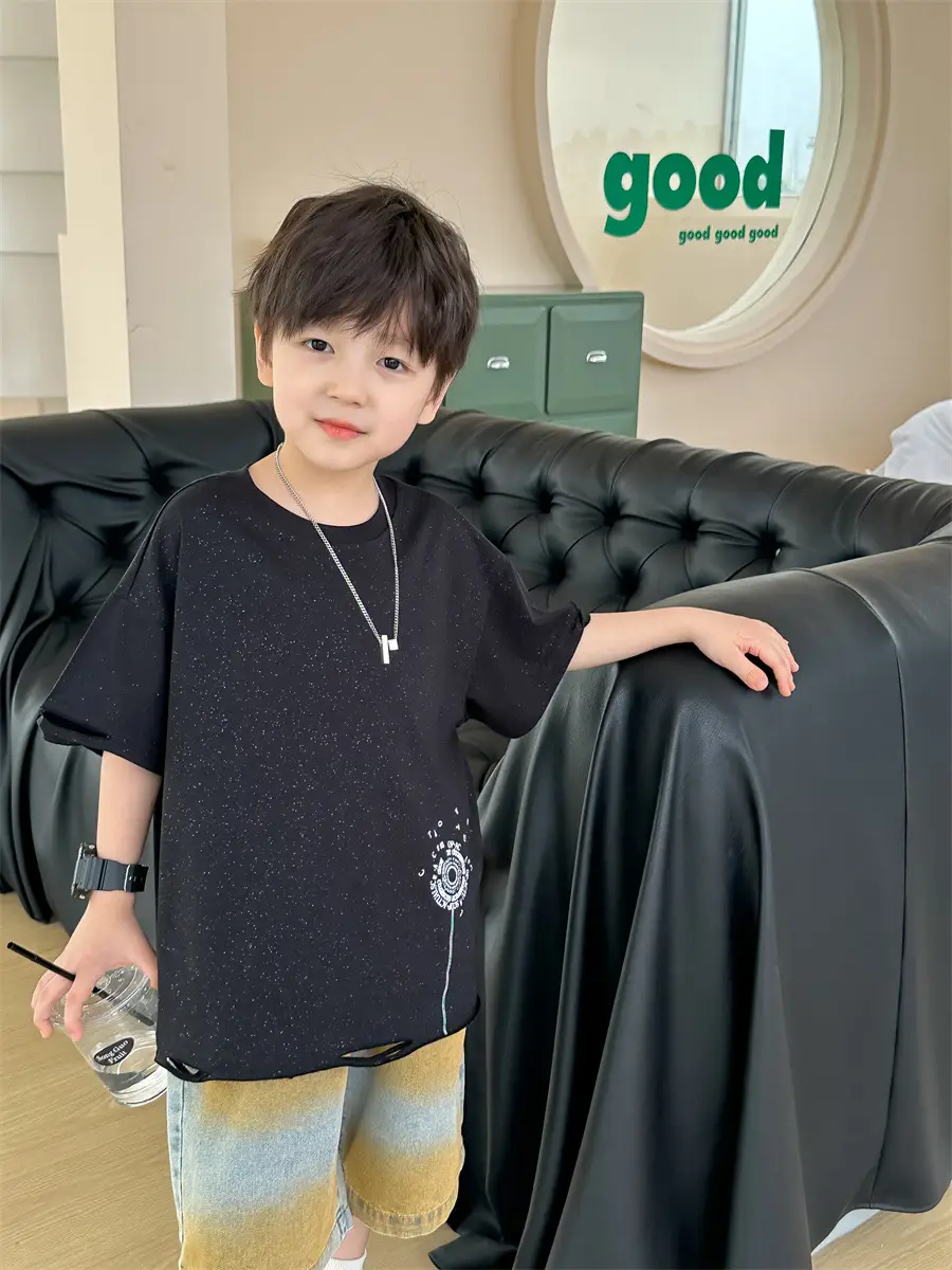 Boys White Short Sleeve T-Shirt Kids 2025 — feature 17